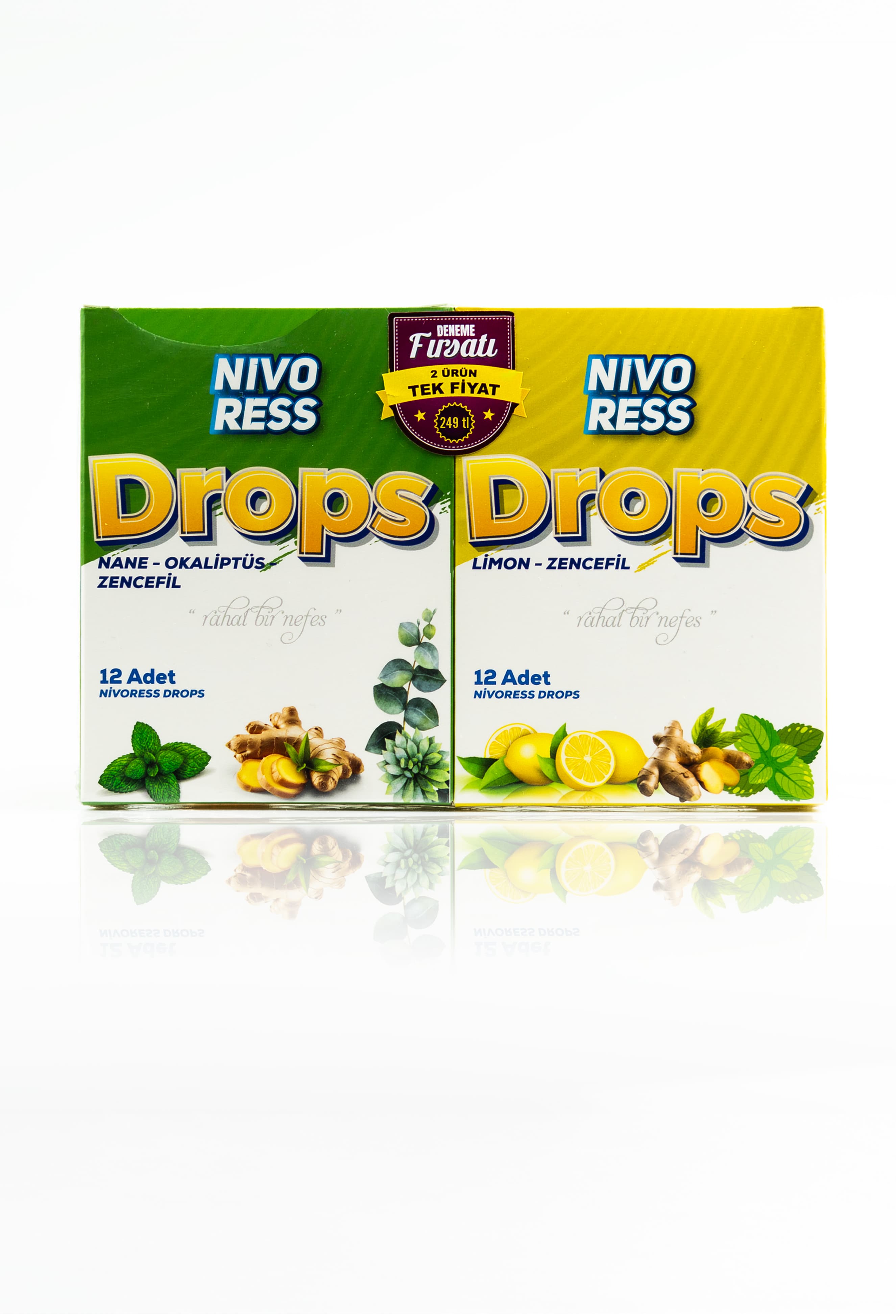 Drops Nane-Okaliptüs & Limon-Zencefil Pastil