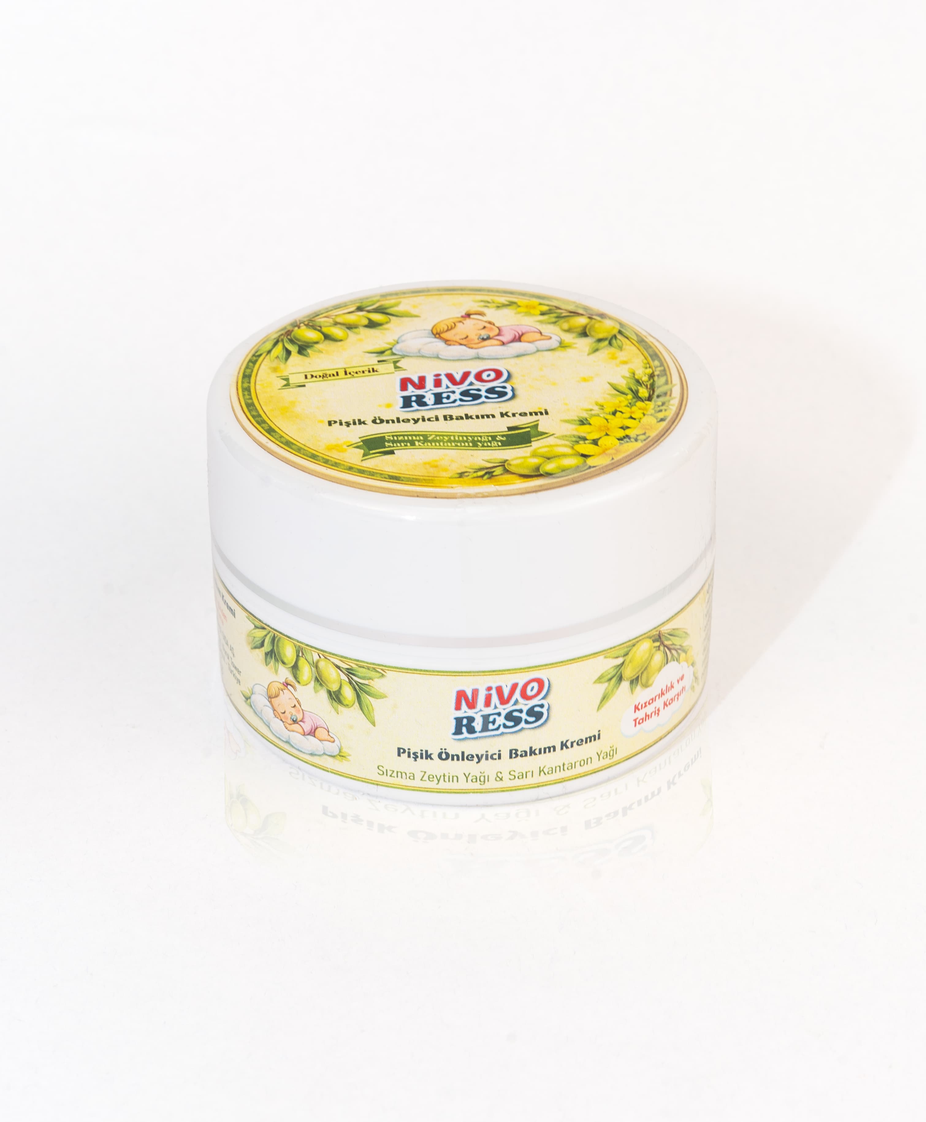 Bebek Pişik Önleyici Bakım Kremi - Paraben & Alkol İçermez - Doğal Zeytinyağlı