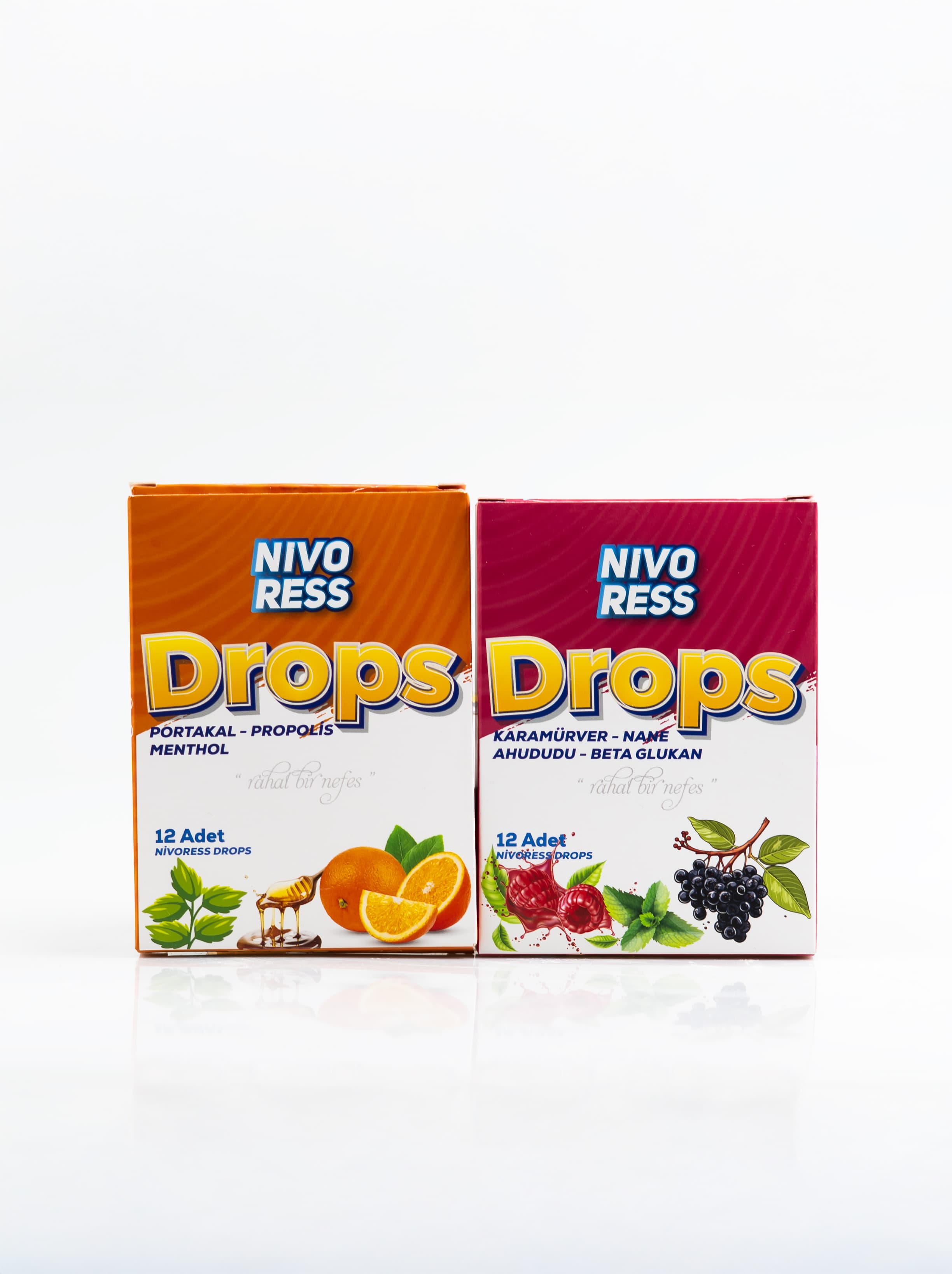 Drops Karamürver – Nane – Ahududu – Beta Glukan - Portakal – Propolis – Menthol 24 Adet